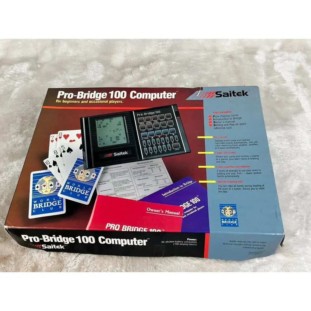 Saitek Pro Bridge 100 Handheld Electronic Computer New Condition